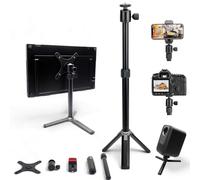 Kado Support de Moniteur Portable en métal, 100 x 100 mm, 75 x 75 mm, Plaque de Support Adaptateur, rotule à 360° et vis de 6,35 mm Compact pour téléphone, Tablette, projecteur, Appareil Photo et