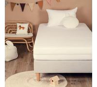 Kadolis - Alèse Enfant Imperméable Bouclette Coton Bio - Protège Matelas pour lit 90x190 cm - Absorbante et Respirante - Etanche sans PVC - Certifié OEKOTEX