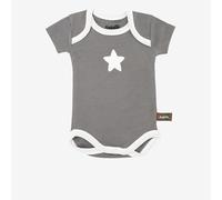 Body manches courtes en coton bio à motifs étoiles (lot de 3) gris foncé 6M(67CM)