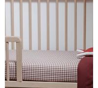 Kadolis - Drap Housse bébé - Motif Vichy - Percale de Coton Bio - Doux et Confortable - Certifié Oeko-TEX et GOTS