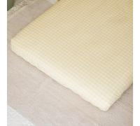Kadolis - Drap Housse Berceau 50x83 cm GOTS - Motif Vichy - Percale de Coton Bio - Doux et Confortable