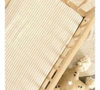 Kadolis - Drap Housse pour Berceau - Percale de Coton Bio Rayé - Doux et Confortable - Certifié Oeko-TEX et GOTS