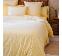Kadolis - Housse de Couette Adulte - Motif Vichy - Percale de Coton Bio - Doux et Confortable - Certifié Oeko-TEX et GOTS