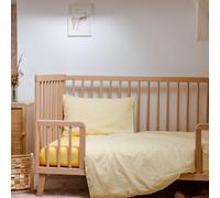 Kadolis - Housse de Couette bébé 75x120 cm Percale de Coton Bio - Vichy | Pour matelas lit bébé - Forme Rabat - Doux et Respirant - Motif Vichy - 100% Coton Bio Certifié GOTS