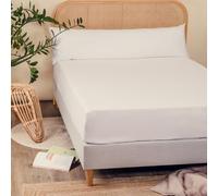 Kadolis - Protège Matelas Adulte 140x200 cm - Tissu 100% Flanelle de Coton Bio - Doux et Confortable - Forme Drap Housse - sans matière synthétique - Certifié GOTS