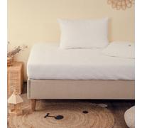 Kadolis - Protège Matelas Enfant 90x190 cm - Tissu 100% Flanelle de Coton Bio - Doux et Confortable - Forme Drap Housse - sans matière synthétique - Certifié GOTS