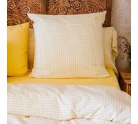 Kadolis - Taie d'oreiller - Motif Vichy - Percale de Coton Bio - Doux et Confortable - Certifié Oeko-TEX et GOTS