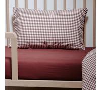 Kadolis - Taie d'oreiller - Motif Vichy - Percale de Coton Bio - Doux et Confortable - Certifié Oeko-TEX et GOTS