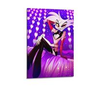 KADRTEBC Helluva Boss Hazbin Hôtel American TV Cartoon Toile Décoration murale Salon Chambre Familiale Moderne 20 x 30 cm Cadre