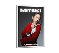 KADRTEBC Mitski Poster sur toile avec des chansons de l' de laurier, décoration murale moderne pour salon, chambre à coucher, 50 x 75 cm