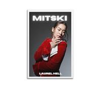 KADRTEBC Mitski - Toile murale sans cadre avec chansons de l' de laurier, décoration murale moderne pour salon, chambre à coucher, 50 x 75 cm