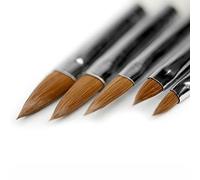 KADS 5 PCS Nail Art Brosse de 2 4 6 8 10 Acrylique Pinceau Pour Déco Ongle Gel UV Liner Résine Manucure kolinsky sable acrylic nail brush
