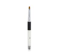 KADS Brosse Flat de Gel UV Pinceau Acrylique Nail Art Peinture Manicure (#4, NOIR)