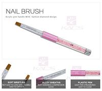 KADS Brosse Flat de Gel UV Pinceau Acrylique Nail Art Peinture Manicure (#6, ROSE)