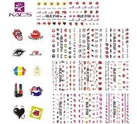 KADS feuilles de couleurs mélangéesconçoivent auto-adhésives Tip Nail Art Stickers autocollants à ongles conseils décorations (3)