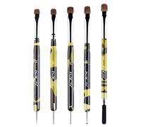 KADS Kolinsky Lot de 5 pinceaux à ongles professionnels en acrylique 2 voies pour manucure française