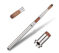 KADS Kolinsky Pinceau à ongles Kolinsky en bois rouge pour poudre acrylique, liquide, brosse à ongles Kolinsky Sable avec manche amovible Taille 2/4/6/8/10/12/14/16/18