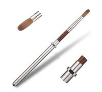 KADS Kolinsky Pinceau à ongles Kolinsky en bois rouge pour poudre acrylique, liquide, brosse à ongles Kolinsky Sable avec manche amovible Taille 2/4/6/8/10/12/14/16/18