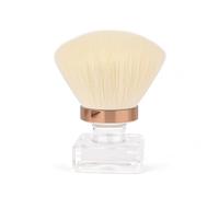 KADS Pinceau à poussière pour ongles - En forme de fleur - Base en cristal - Pour manucure et pédicure - En forme de champignon blanc