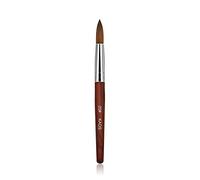 Kads Pinceau pour ongles et manucures en poil de martre, 100% acrylique, en bois rouge, outil de nail art, -12,14,16,18, 20 #, Red, 20#