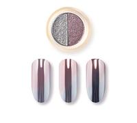 KADS Poudre à ongles bicolore effet miroir holographique magique effet miroir laser néon coloré Nail Art Multi Chrome Manucure Pigment Décoration d'ongles (STR004)