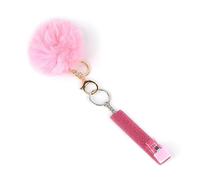 KADS Tirette Carte Crédit Pince Bancaire Acrylique Ongle Long Porte-Clés | rose