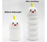 Kadsl-Nouveau Étui À Stylo En Silicone Fermeture Éclair Dessin Animé Porte-Stylo Rétractable Rond Boîte De Papeterie Créative Apprentissage Papeterie Pochette À Crayons,Green Onion