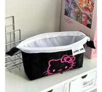 Kadsl-Sanrio Kawaii Hello Kitty Dessin Animé Mignon 2 Niveaux Grande Capacité Enfants Trousse À Crayons Étudiant École Trousse À Crayons Filles Cadeaux,Kt Black