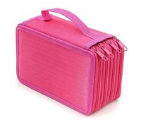 Kadsl-Trousse À Crayons À 72 Trous, 4 Couches, Boîtes À Crayons Kawaii, Organisateur Pour Filles, Pochette À Stylos, Fournitures Scolaires D'art, Papeterie Coréenne Mignonne,Rose Red