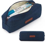 Kadsl-Trousse À Crayons En Toile, Pochette D'étudiant, Sac À Cosmétiques, Organisateur De Papeterie De Bureau Pour Adolescentes, Filles Et Garçons, Fournitures Scolaires,Navy