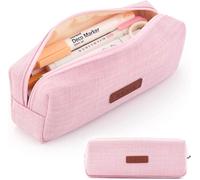 Kadsl-Trousse À Crayons En Toile, Pochette D'étudiant, Sac À Cosmétiques, Organisateur De Papeterie De Bureau Pour Adolescentes, Filles Et Garçons, Fournitures Scolaires,Pink