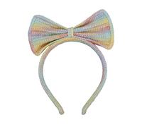 KADSXIYA Bandeau coloré avec oreilles de chat/oreilles de lapin/nœud pour filles en tricot antidérapant
