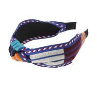 KADSXIYA Bandeau vintage à rayures pour femme coréenne avec gros nœud torsadé au centre de l'automne, tricot extensible, turban large