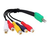 KADSXIYA Câble adaptateur vidéo 3,5 mm + 2,5 mm mâle vers 5RCA femelle pour téléviseurs LCD BN39-01154