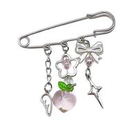 KADSXIYA Charmant porte-clés en peluche en forme de griffe de chat pour voiture, sac à dos, sac à dos, bijoux, blanc/bleu, As detailed description