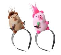 KADSXIYA Lot de 2 bandeaux mignons pour cheveux avec oreilles amusantes pour fille