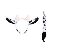KADSXIYA Lot de 2 serre-têtes d'Halloween en forme d'oreille de vache pour femme et fille