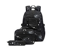 KADSXIYA Lot de 3 sacs à dos pour filles avec sac à déjeuner isotherme, sac à crayons, sacs d'école, sacs à livres