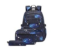 KADSXIYA Lot de 3 sacs à dos pour filles avec sac à déjeuner isotherme, sac à crayons, sacs d'école, sacs à livres