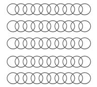 KADSXIYA Lot de 50 courroies d'entraînement en caoutchouc de 1 mm pour platines, lecteurs de cassettes, enregistreurs à bande, 25/27/28/30 mm de diamètre, Diamètre : 27 mm, As derailed discription