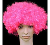 KADSXIYA Perruque de clown afro bouclée colorée à LED pour Halloween Cosplay