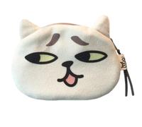 KADSXIYA Petit porte-monnaie avec motif tête de chat mignon pour écouteurs, Petit embarrassant