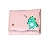 KADSXIYA Petit portefeuille pour femme avec imprimé mignon et poches pour pièces de monnaie, porte-monnaie, porte-cartes, rose