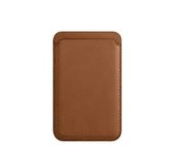 KADSXIYA Pochette magnétique portable pour cartes de crédit et dos de téléphone, marron