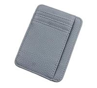 KADSXIYA Porte-cartes à motif litchi tendance pour les amateurs de mode, bleu ciel