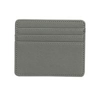 KADSXIYA Porte-cartes de crédit avec blocage RFID en cuir synthétique pour femme et homme, gris