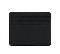 KADSXIYA Porte-cartes de crédit avec blocage RFID en cuir synthétique pour femme et homme, noir, Minimaliste
