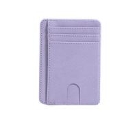 KADSXIYA Porte-cartes de crédit en cuir synthétique avec blocage RFID pour homme et femme, violet