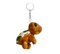 KADSXIYA Porte-clés mignon en peluche en forme de tortue pour décoration de sac à dos, marron, Porte-clés