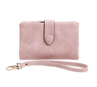 KADSXIYA Porte-monnaie en cuir pour femme avec porte-cartes, rose
